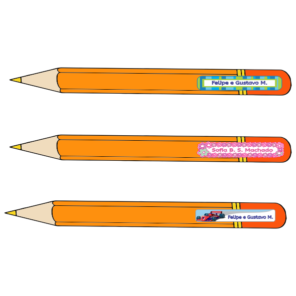 etiquetas decoradas para objetos tam mini